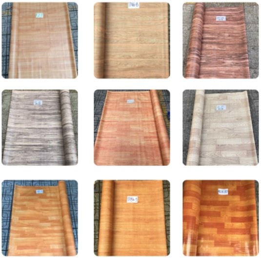 Bảng mẫu các loại tấm lót sàn nhà simili vân gỗ
